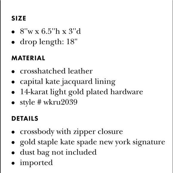 Kate Spade Crossbody Bag♠️♥️♠️♥️ - Picture 8 of 8